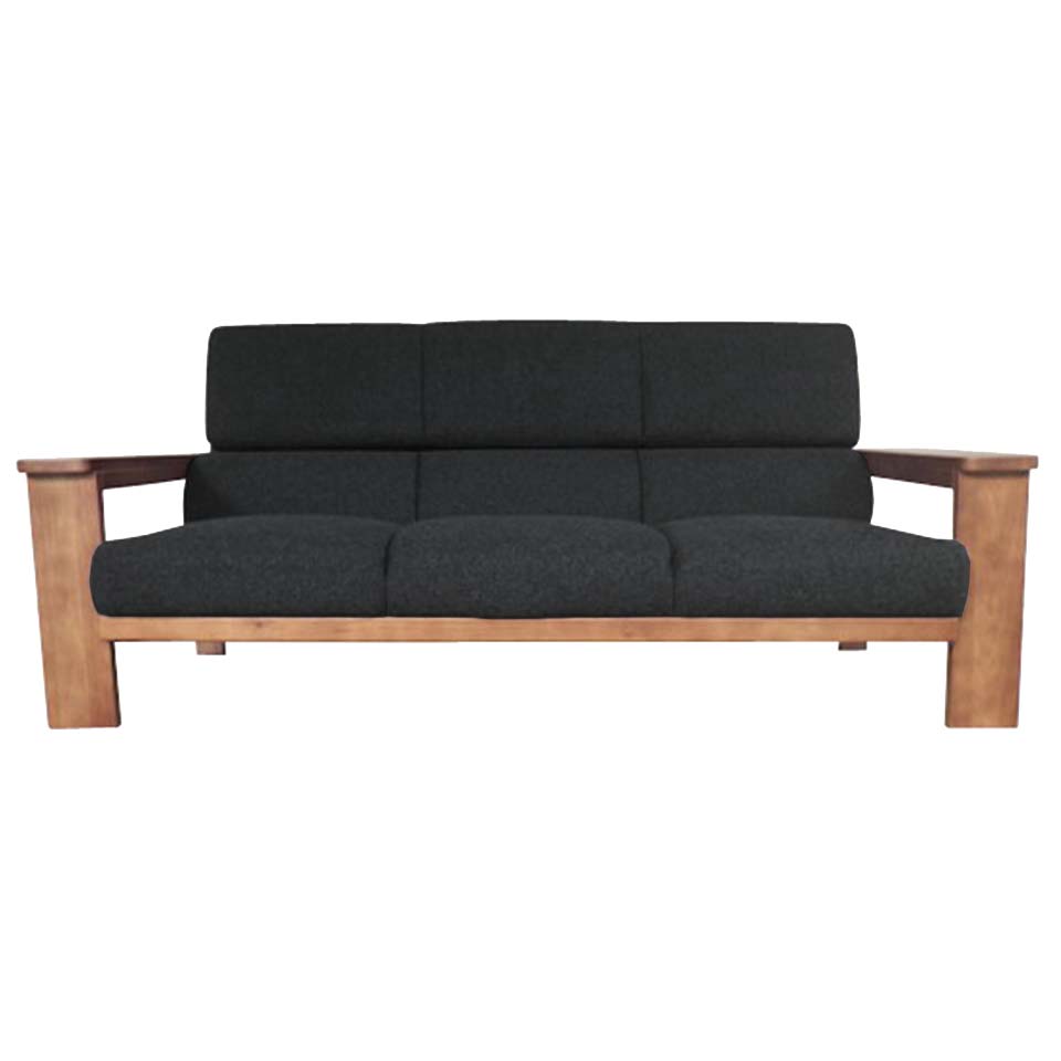 ソファNC779 3人掛け【送料・開梱設置無料】 ブルー/ウォールナット