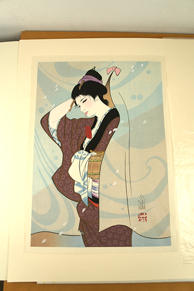 岩田専太郎版画集「木版美人名作選 しら梅」 / | Natsume Books