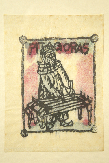 棟方志功版画額「蔵書票」 | Natsume Books