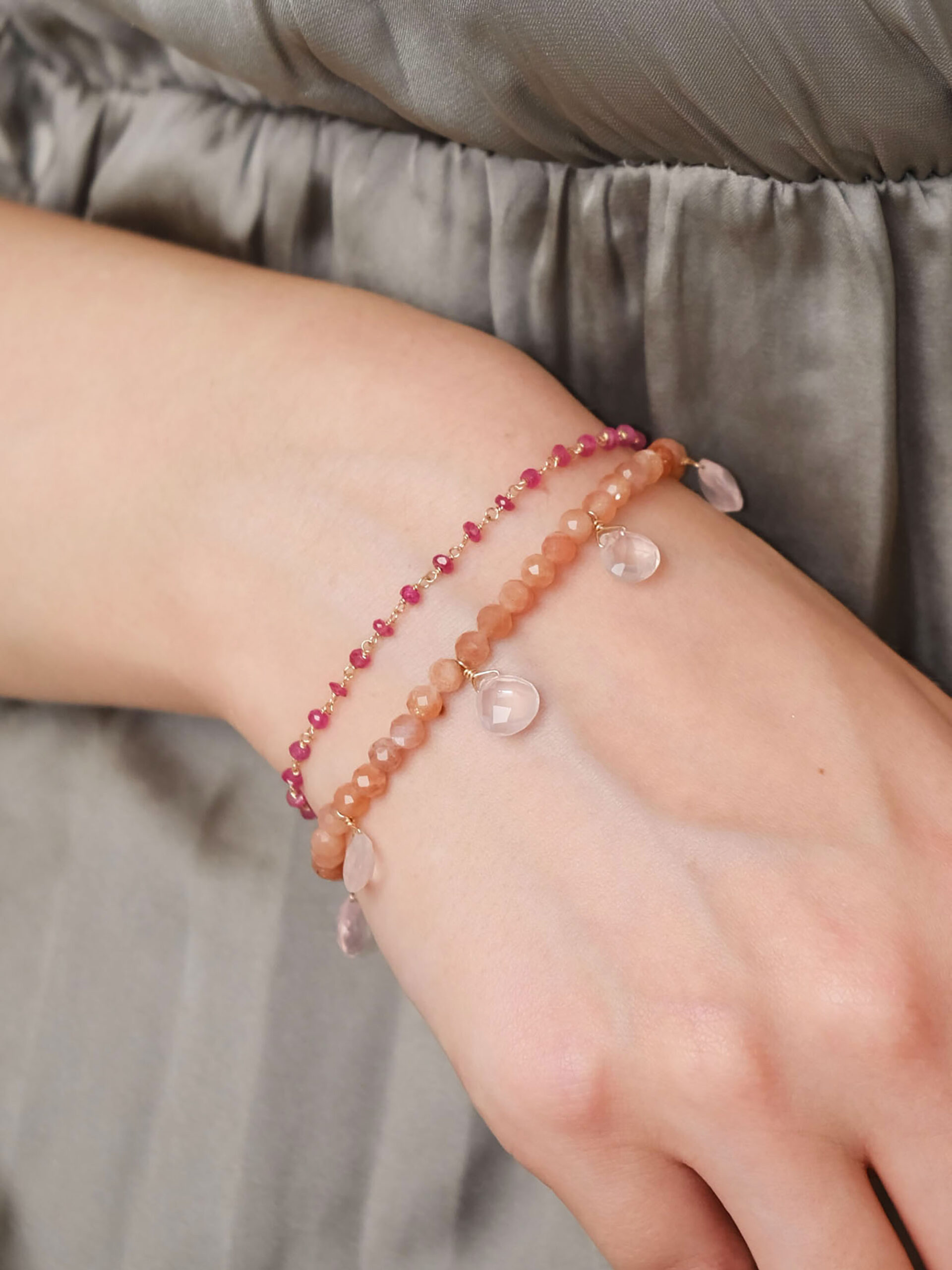 ルビーメガネ留めブレスレット | NATURALI JEWELRY(ナチュラリ