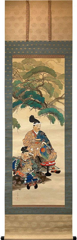 上原古年 凱旋図（武者）/掛け軸(Hanging scrolls) 絵画の買取 販売
