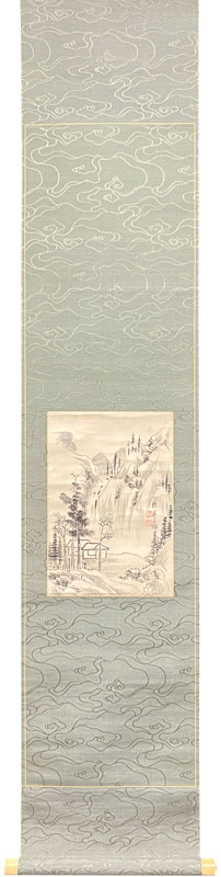 頼山陽 山水図/掛け軸(Hanging scrolls) 絵画の買取 販売 鑑定/長良川画廊
