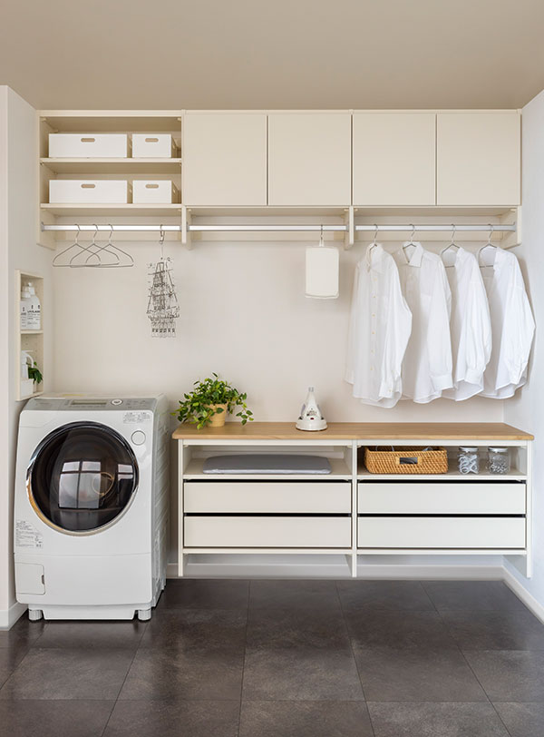 ランドリールーム・洗面所 | 収納（食器棚・収納棚・飾り棚・壁厚