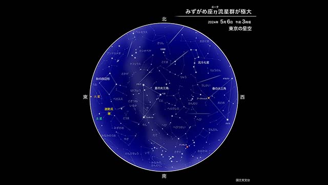 みずがめ座η（エータ）流星群が極大（2024年5月） | 国立天文台(NAOJ)
