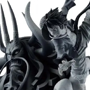 買取】モンキー・D・ルフィ D(白黒トーン彩色) 「アミューズメント一番