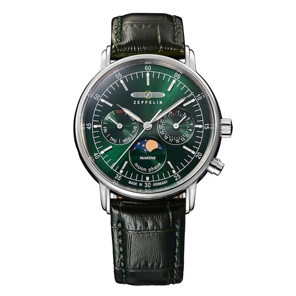 ZEPPELIN MARINE LZ 14 マリーネ 8635-3 クォーツ メンズ(ネイビー