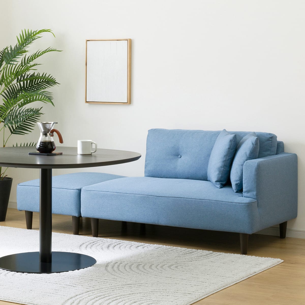 カウチソファ 布張りタイプ (XL04 BL) | ニトリネット【公式】 家具