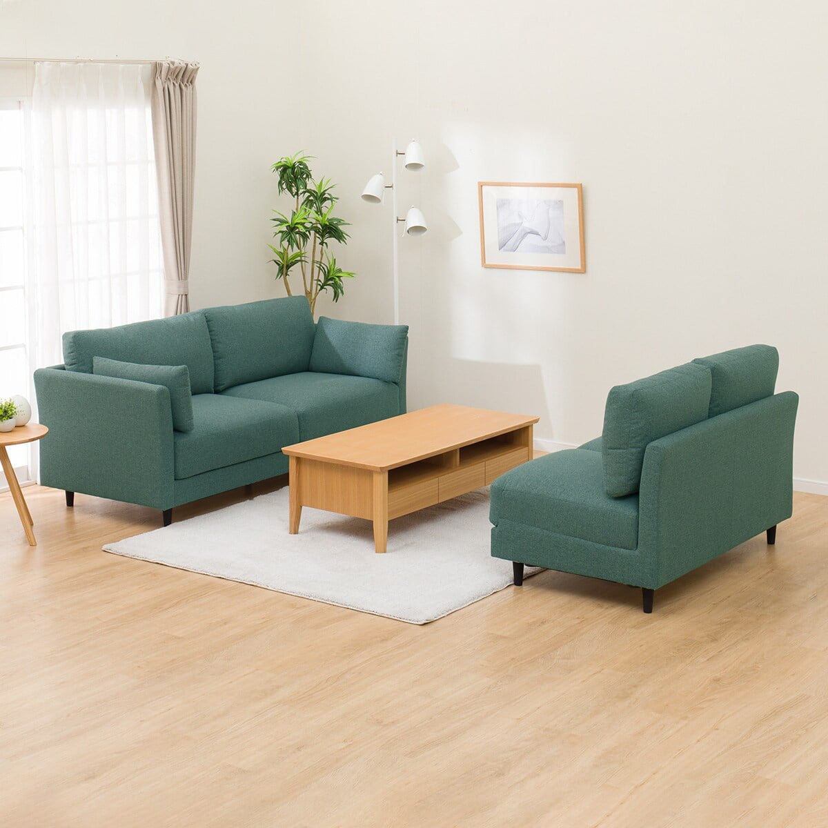 傷・汚れに強い コーナーソファセット 布張りタイプ (CS01 Nシールド H