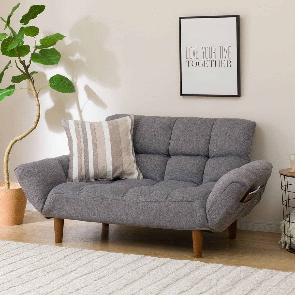 コンパクトソファ 布張りタイプ (ポケットO GY) | ニトリネット【公式