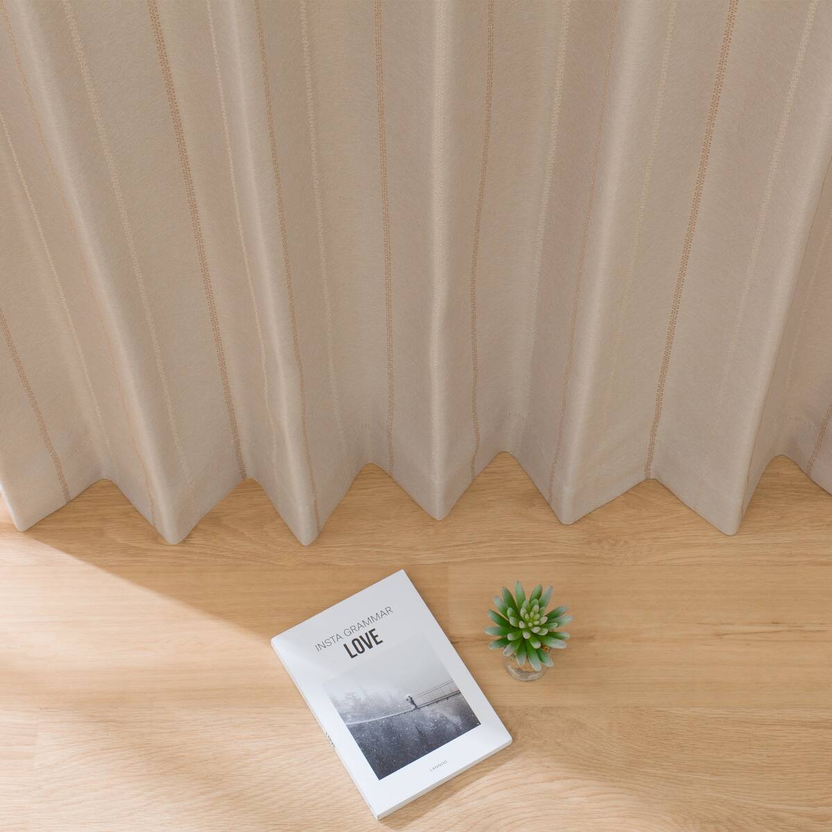 遮光2級カーテン(RD027 ベージュ 100X200X2) | ニトリネット【公式