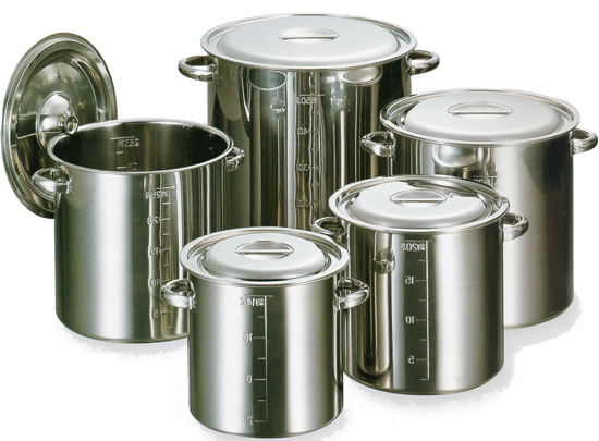 業務用のステンレスの寸胴鍋10～51㎝特価「新潟キッチン」0120-200-845