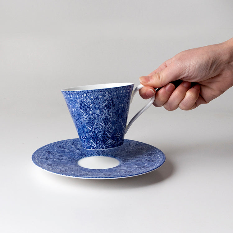 nikko食器｜Dorothy Feibleman｜GEOMETRIC 兼用碗皿 (ブルー)｜CLOVER