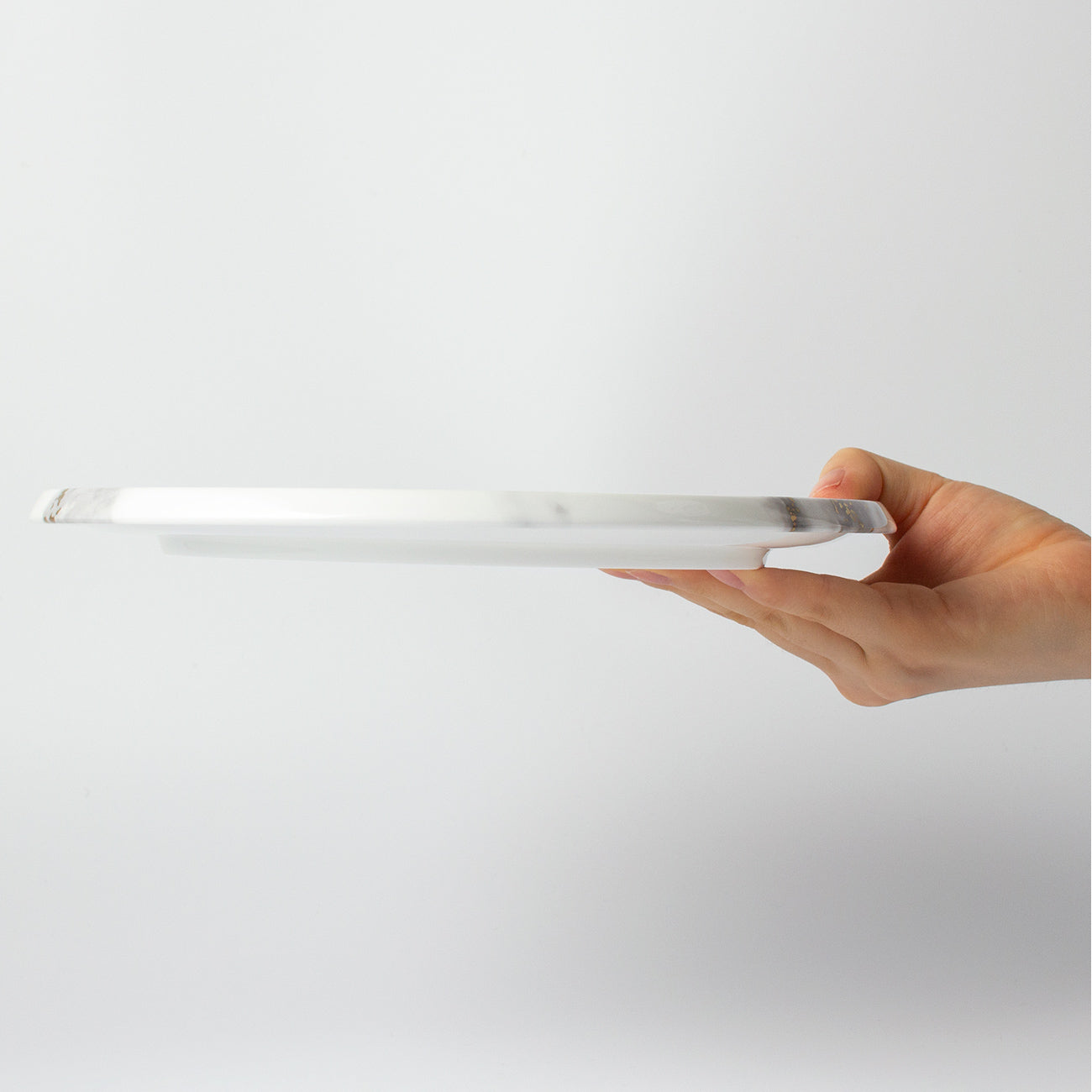 24cmプレート｜おしゃれカフェ食器｜MARBLE GREY｜ニッコー公式