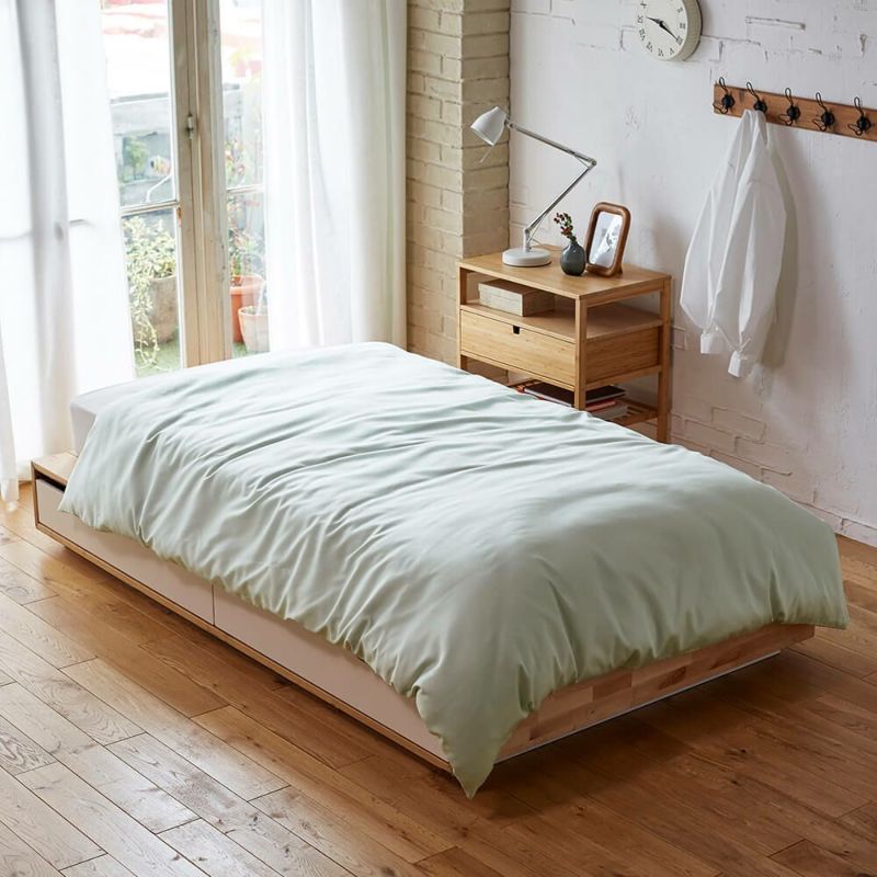 掛け布団カバー/デイリーサテンイージーケア《SUYA-LAB/スヤラボ