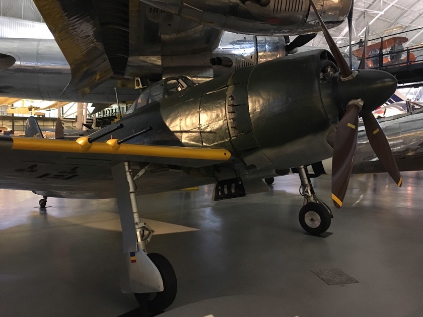 米国のスミソニアン航空宇宙博物館に展示されている旧日本海軍の戦闘機