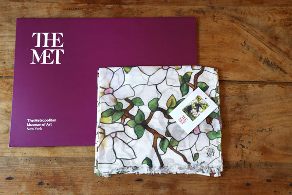 ティファニー/ Tiffany リネンスカーフ ～メトロポリタン美術館より