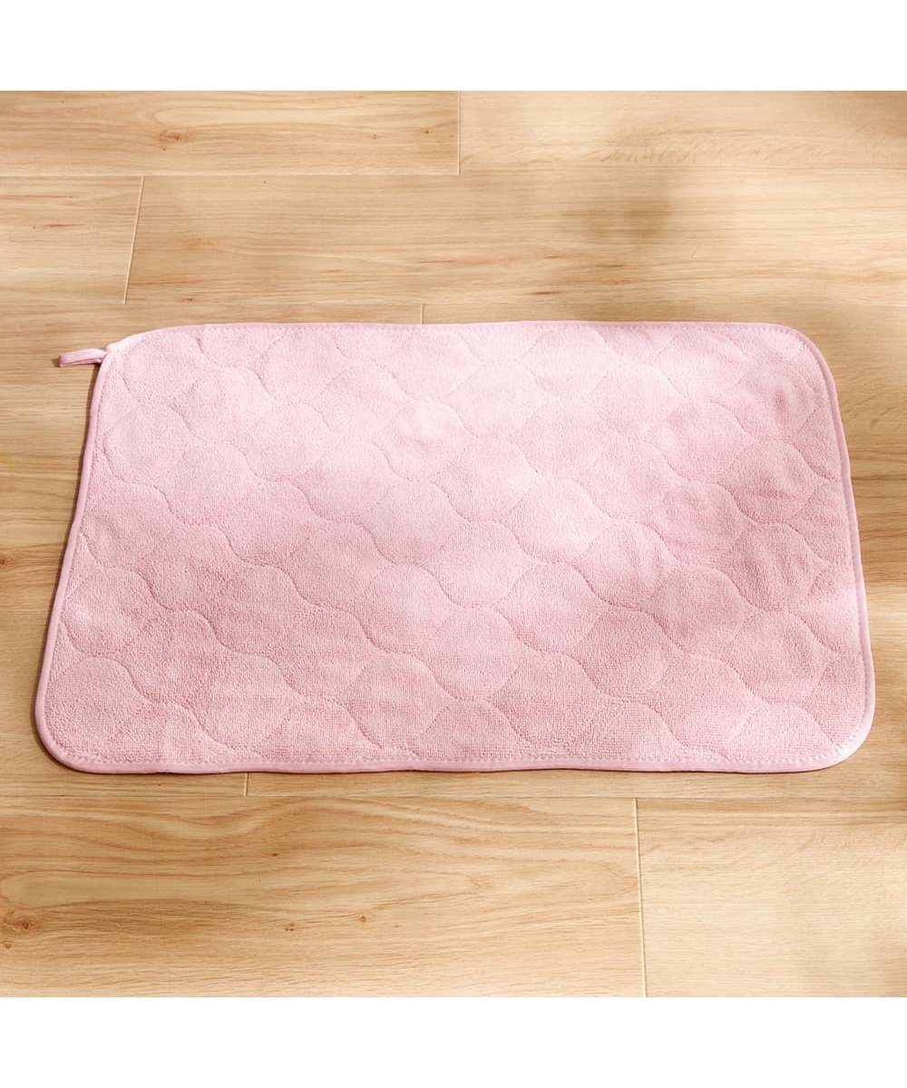お買い得】両面使えるマイクロファイバーバスマット（キルトデザイン
