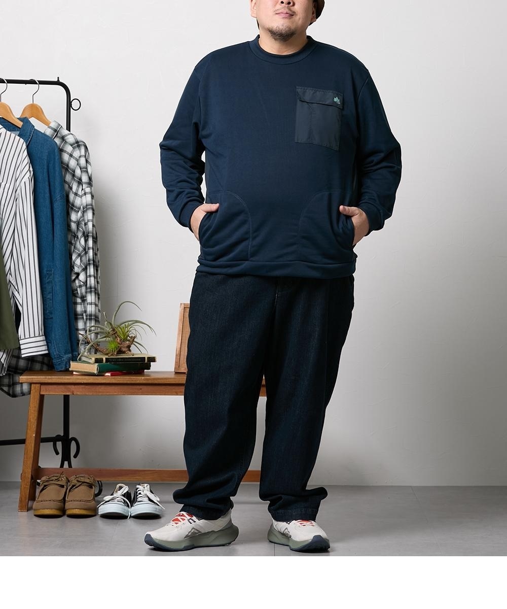 胸ポケット付きクルーネックトレーナー/ロゴスパーク 通販【ニッセン】