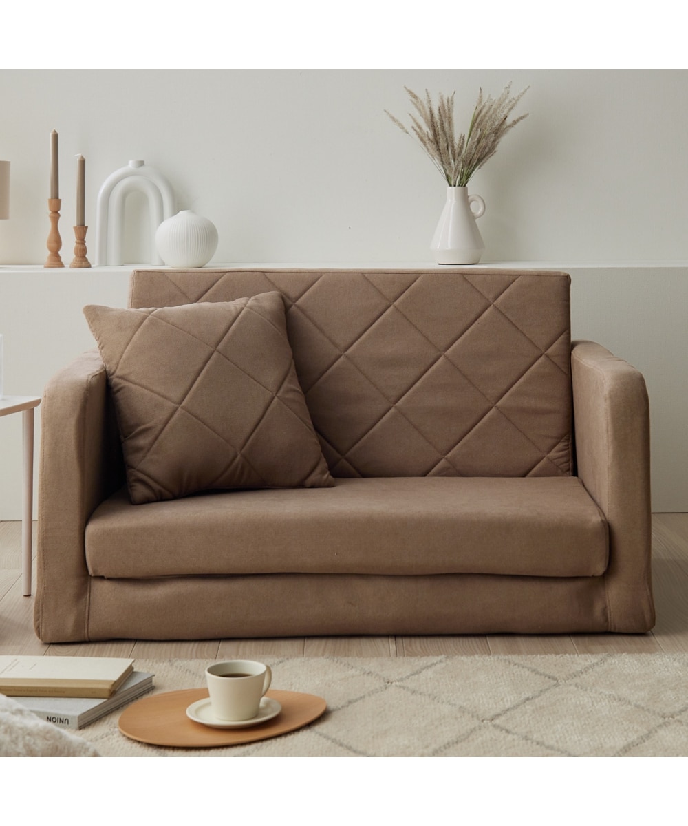 2人掛け]ソファベッド｜3WAY 肘のタイプが選べる クッション付き 通販