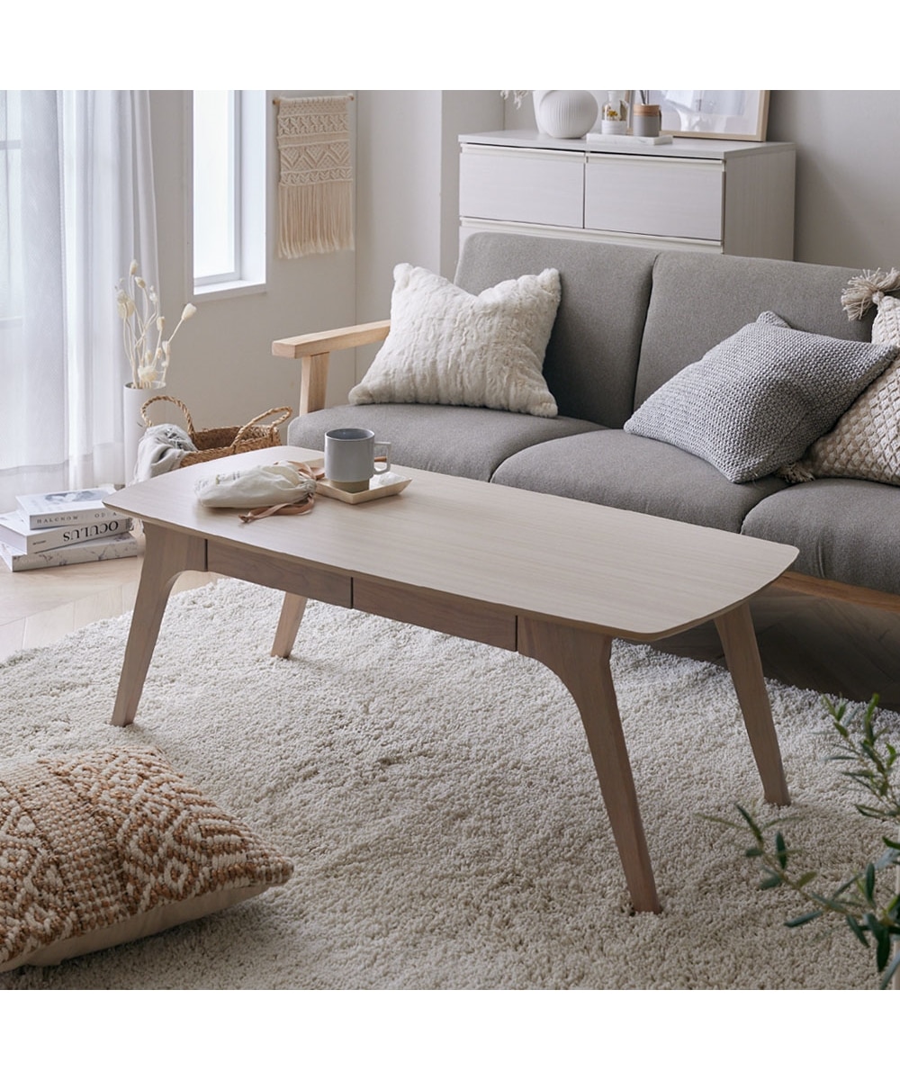 引き出し付き デザインリビングテーブル 通販【ニッセン】