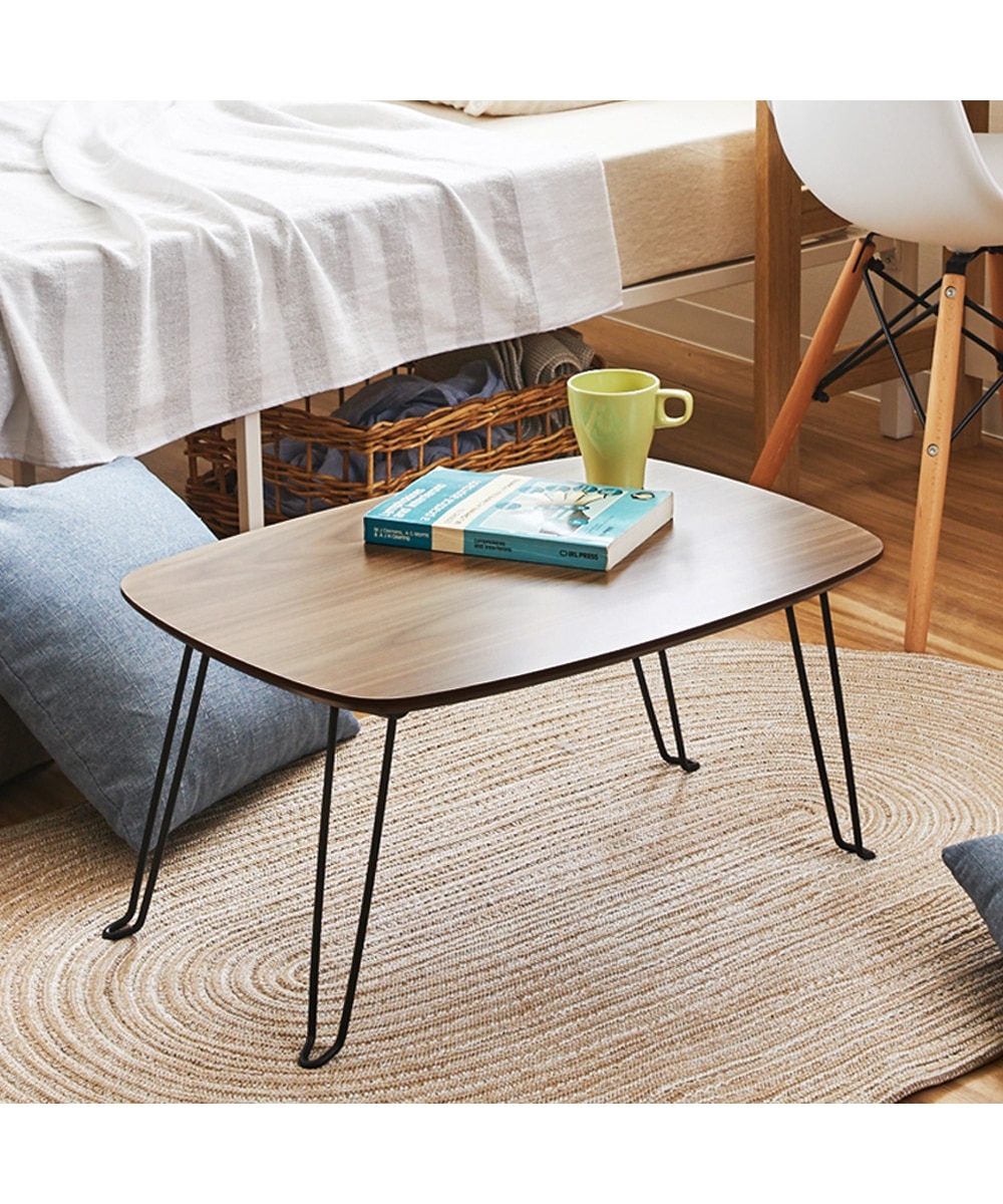 木目が美しい折りたたみテーブル 通販【ニッセン】