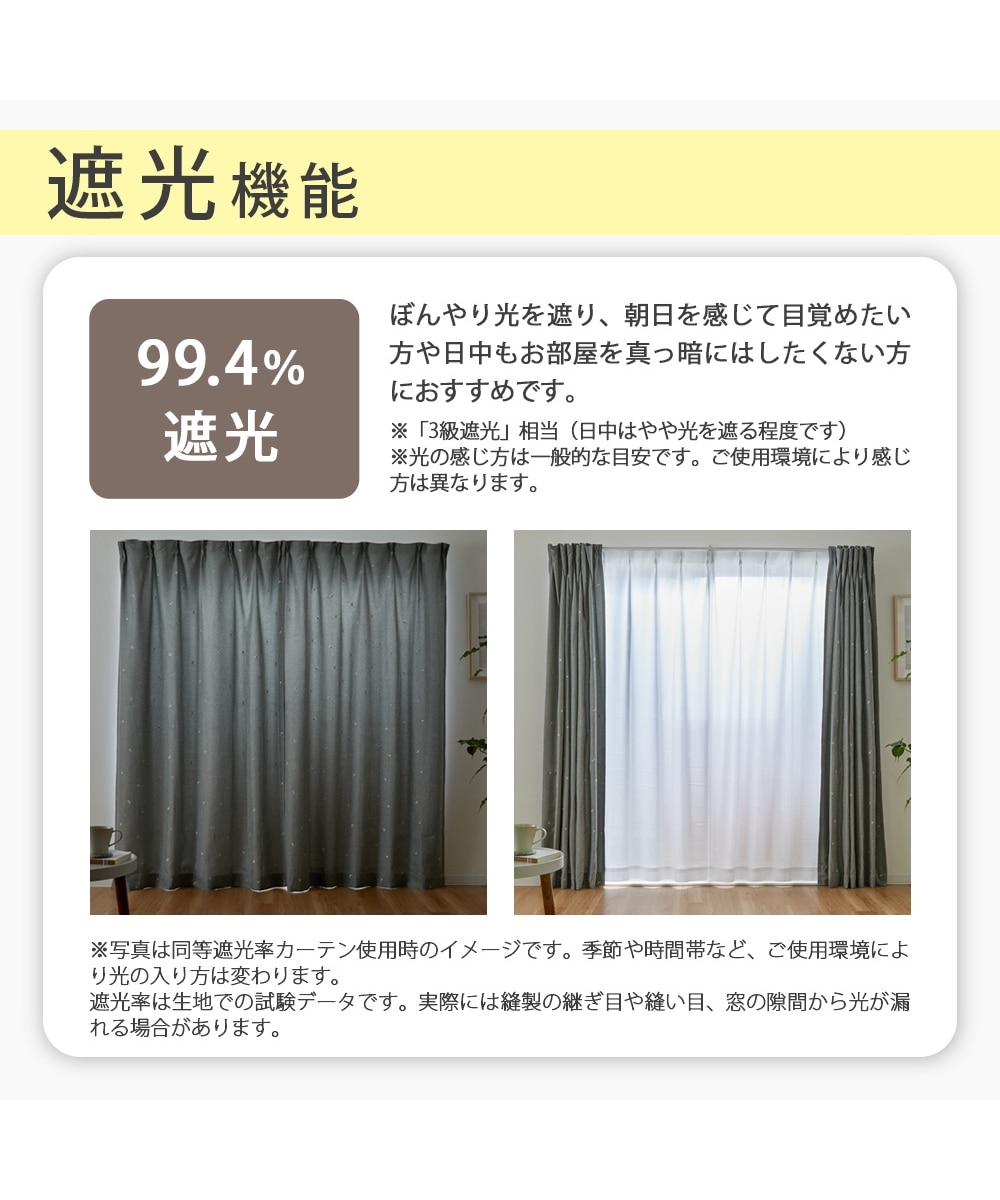 カーテンセット】遮光カーテン＆レース4枚セット｜いちご 通販