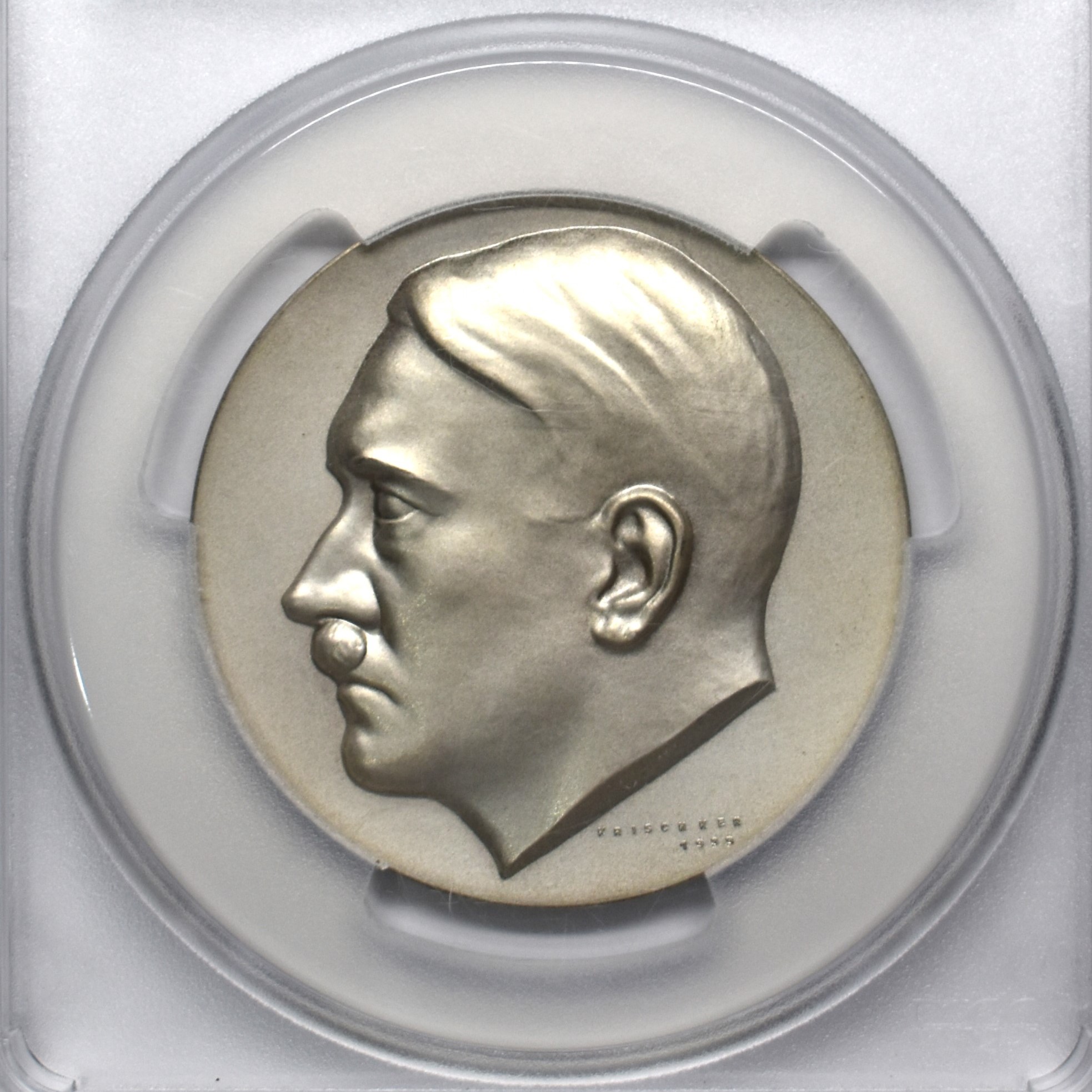 Sold】1939年 アドルフ・ヒトラー 生誕50年記念 銀メダル SP66 PCGS