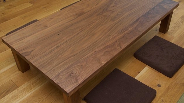 ウォールナット材ローテーブル | 無垢家具・オーダー家具の店