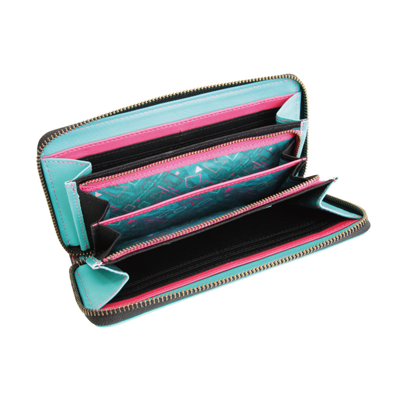 初音ミク 本革ラウンド財布 リバイバルver. – SOLWA