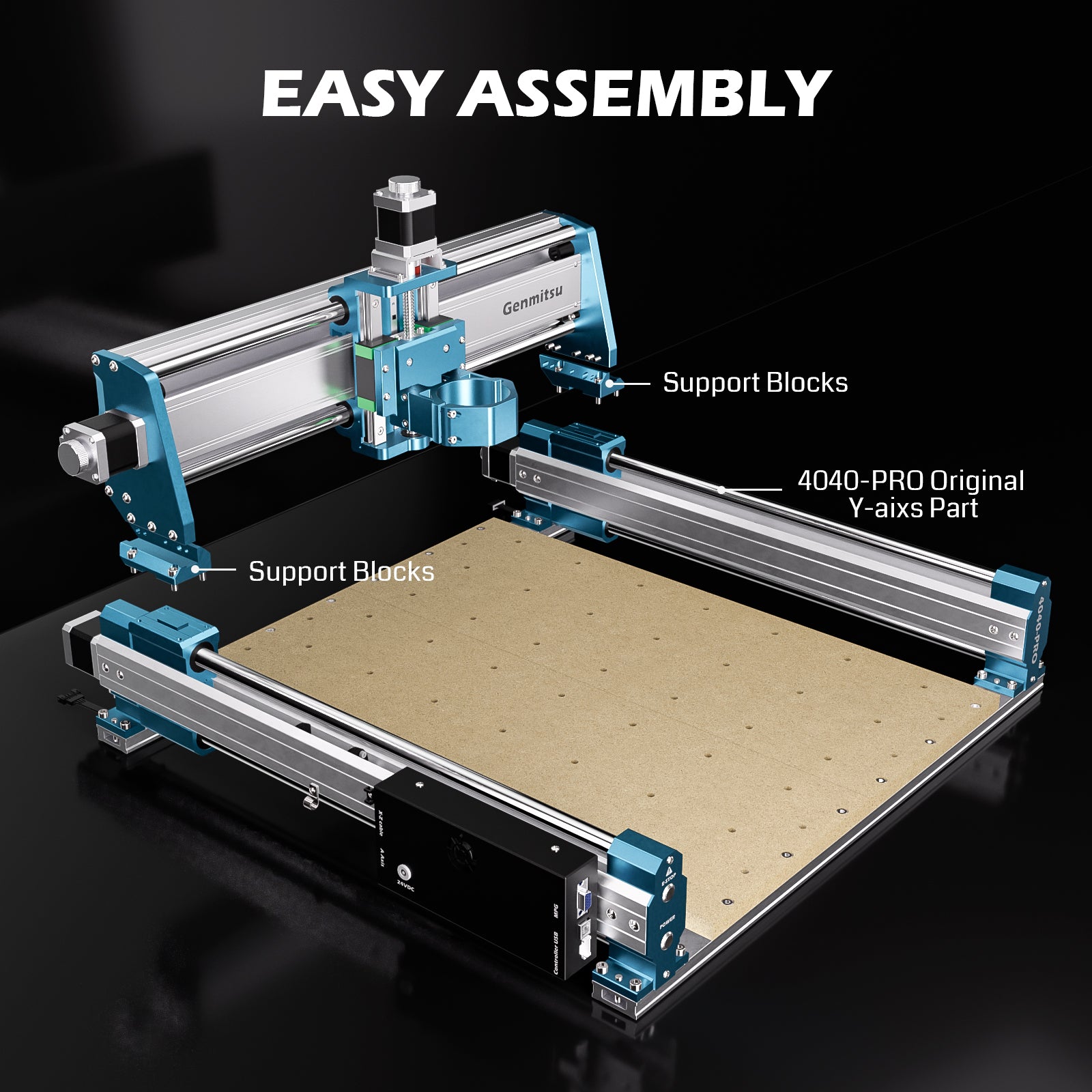 Genmitsu 4040-PRO MAX CNC Machine Desktop CNC Router, Enhanced XZ