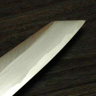 切付柳刃包丁 青鋼 尺2 鞘付 【包丁の＠堺英】