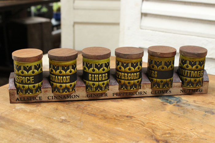 ヴィンテージホーンジー オリーブ&ビネガーポット/アンティーク食器