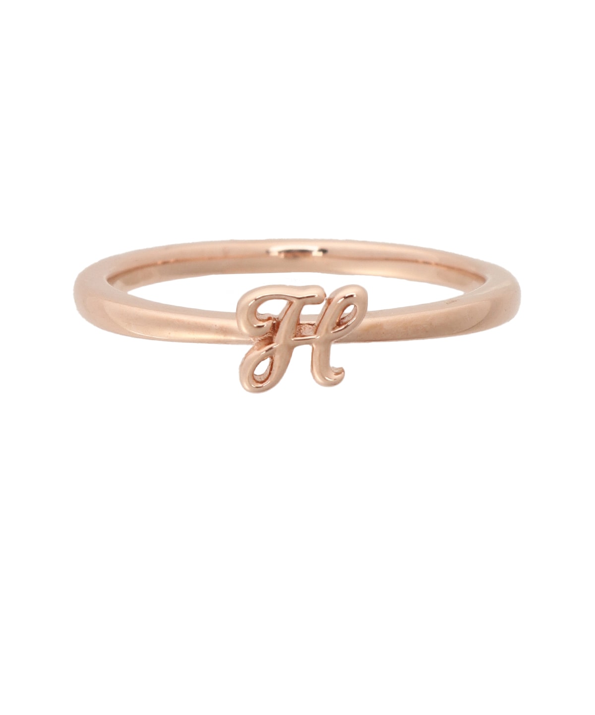 イニシャルリング(H)(9号 SILVER PGメッキ): Samantha Tiara