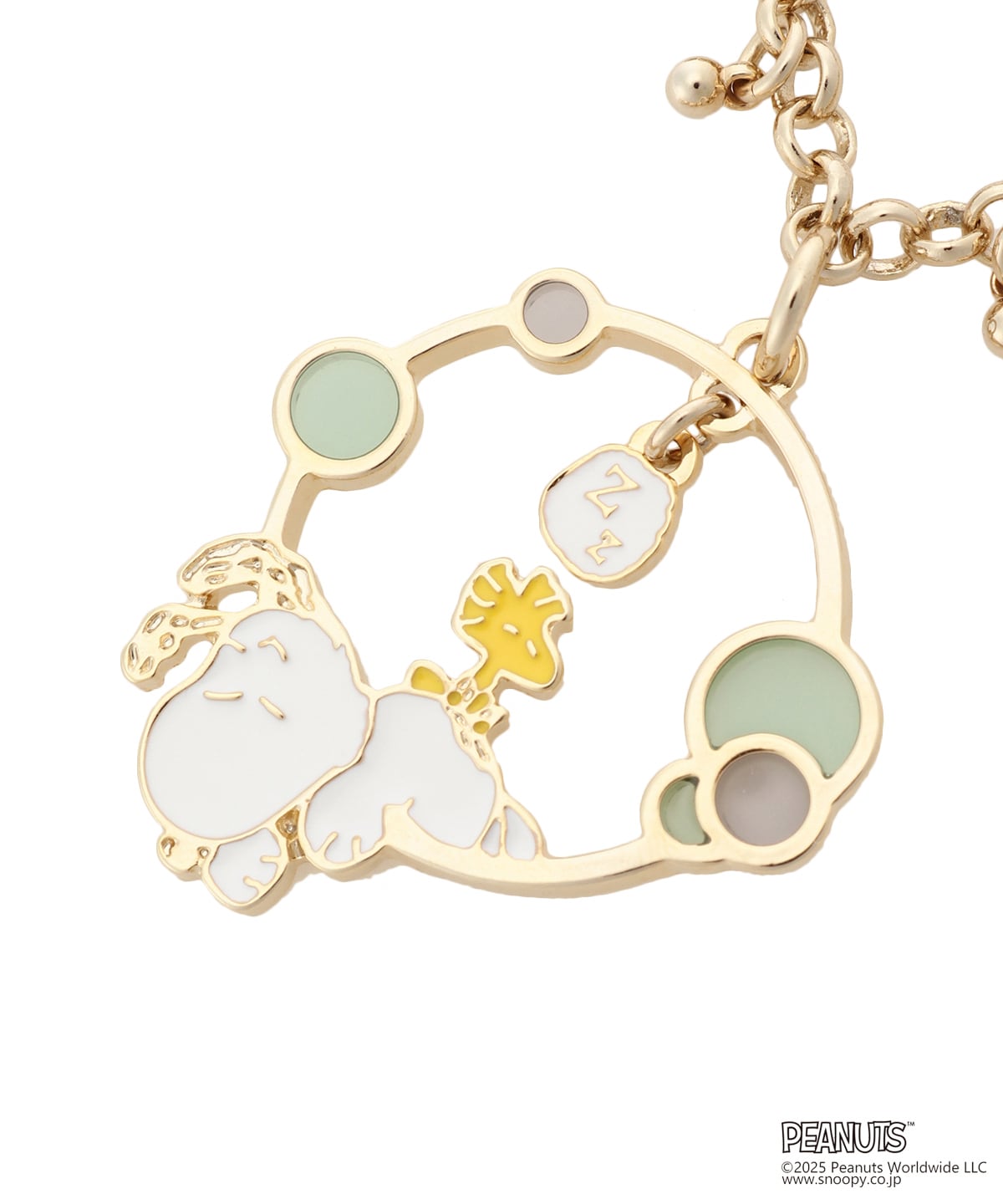 スヌーピー」コレクション バッグチャーム（昼寝）(FREE ゴールド