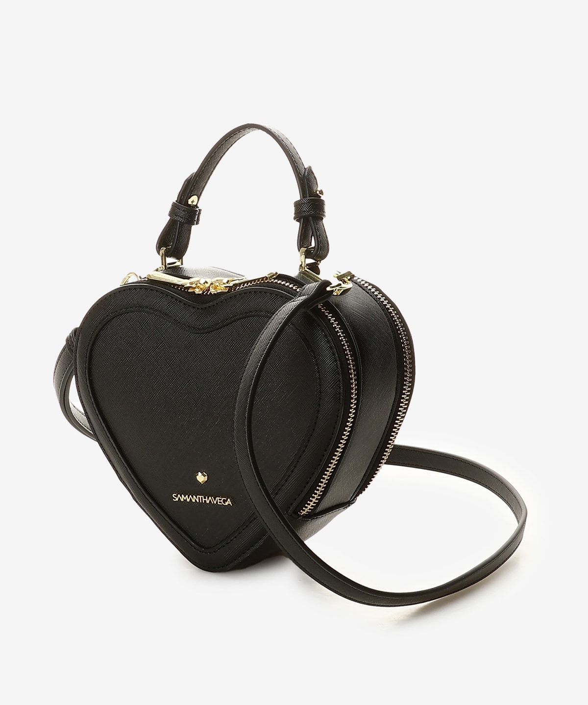 ハート型ショルダーバッグ(FREE ブラック): SAMANTHAVEGAサマンサ