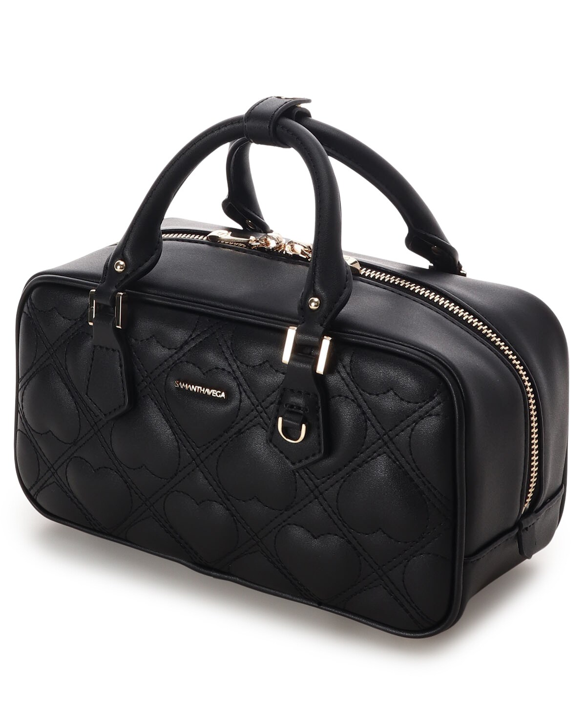 ハートキルトショルダーバッグ(FREE ブラック): SAMANTHAVEGAサマンサ