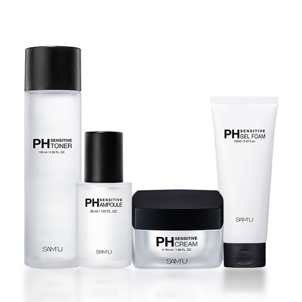 SAM'U PHセンシティブクレンジング & スキンケアセットの詳細ページ