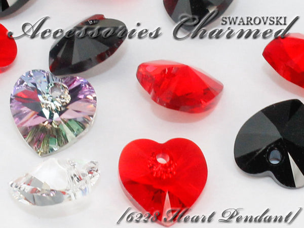 スワロフスキー6228 ハートペンダント クリスタル-#6228 4-ライン