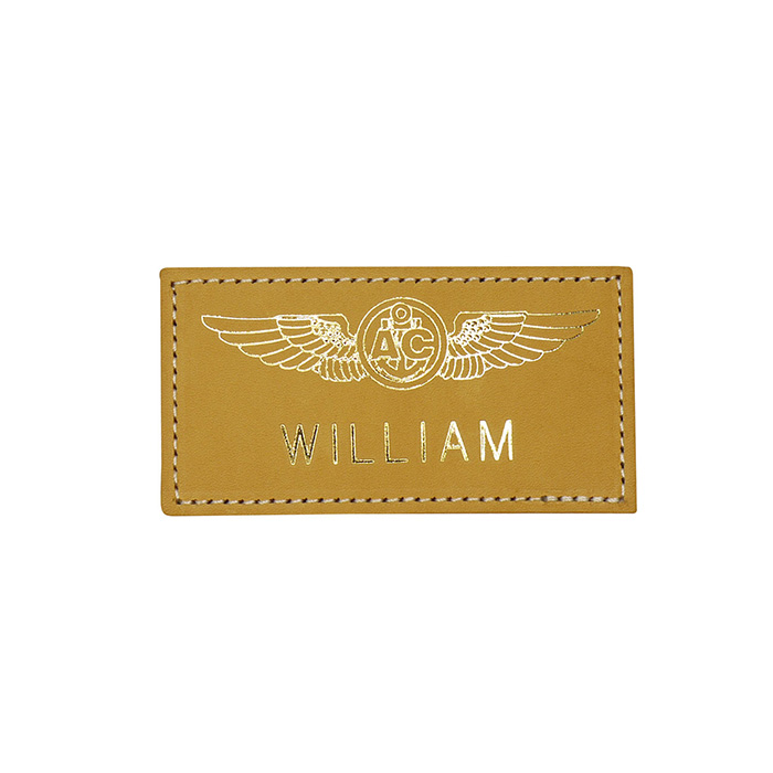 文字入れ 米軍グッズ レザー ネームタグ アメリカ海軍 U.S.NAVY AIR