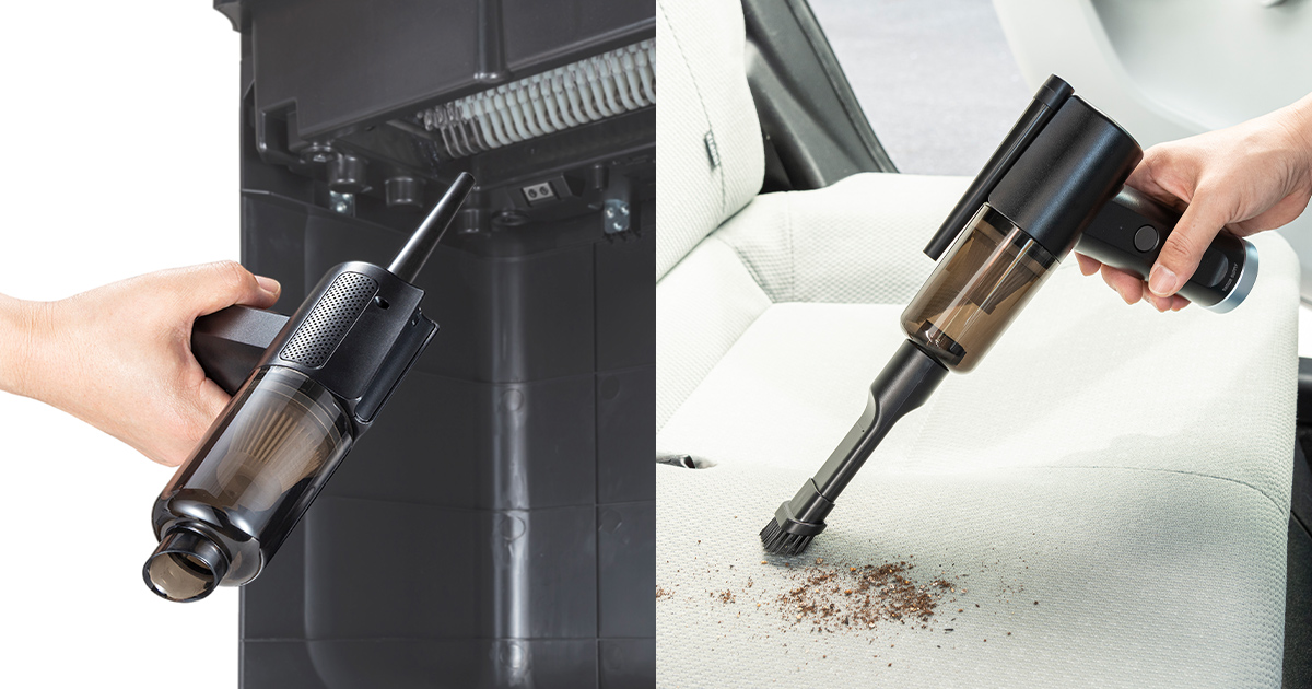 強力噴射と吸引が可能な1台2役の電動エアダスター＆バキューム