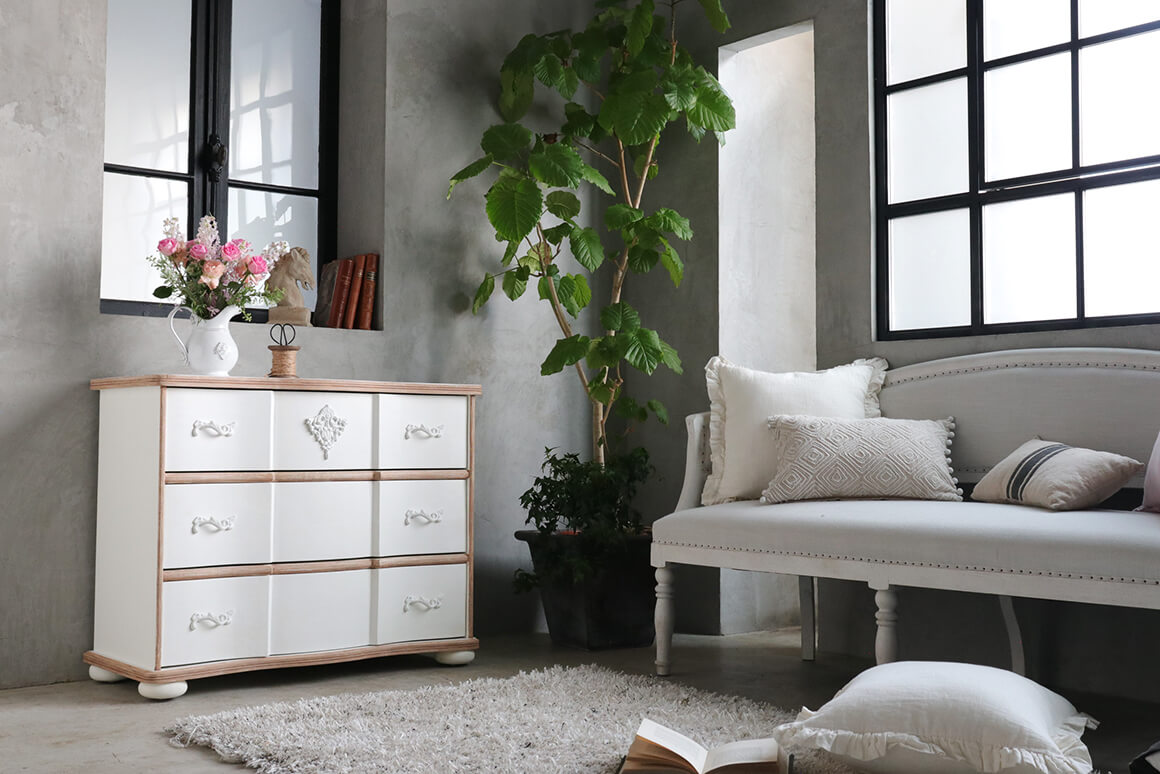 BLANC D'IVOIREチェストANAISホワイト