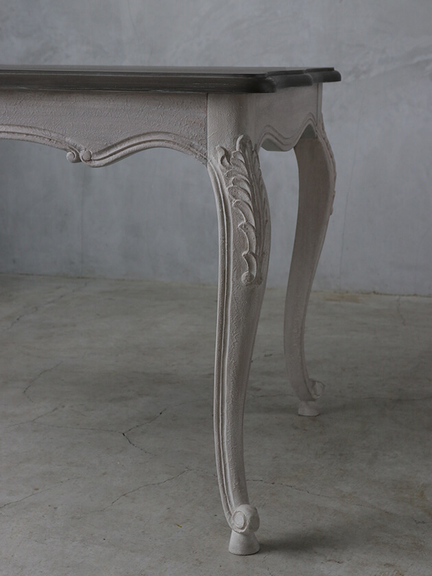 BLANC D'IVOIREダイニングテーブルJOANNA150cmアンティークグレージュ