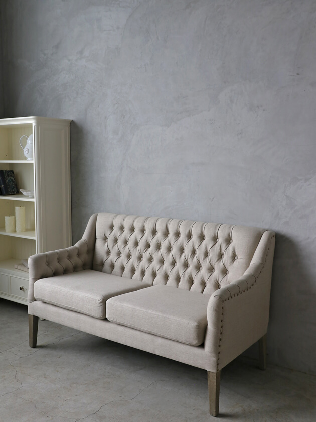 ClassicソファLili用替えカバーナチュラルリネン(左右セット）