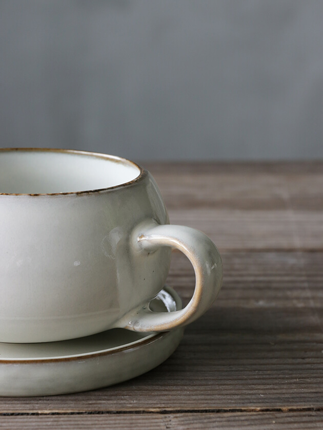 Lene Bjerreスープカップ&ソーサーAmeraサンド ｜北欧雑貨 サラグレース