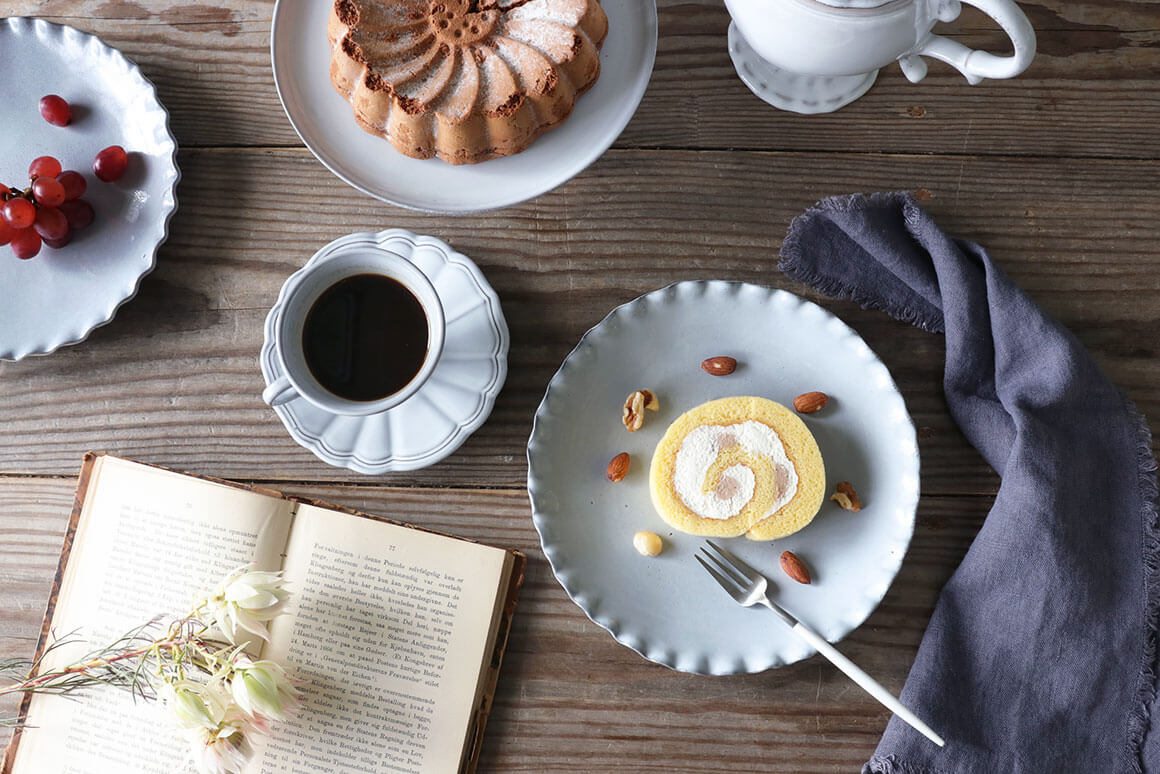 NOSSEデザートプレートTWISTグレー