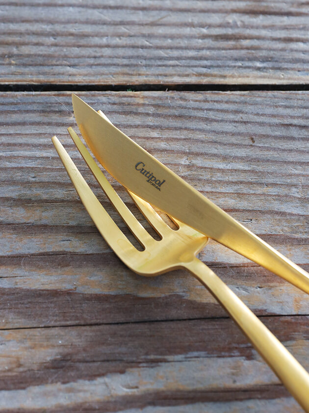 CutipolカトラリーMOON MATTE GOLD クチポール ～ サラグレース