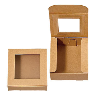 ケースN式 クラフト フィルム窓付: ギフトボックス・外箱｜包装資材