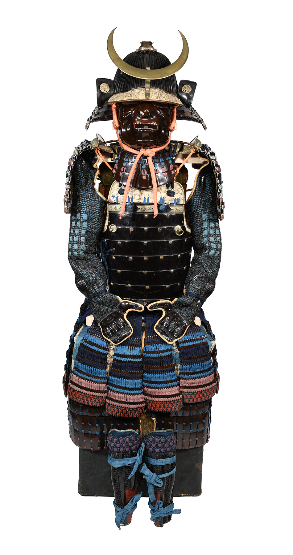 アンティーク 上原 玉鳳 作 大鎧 正絹 1970年代 龍 甲冑 武具 鎧飾り