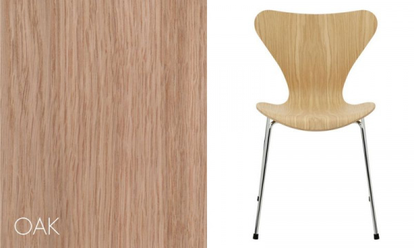 セブンチェア 3107 / ナチュラルウッド オーク / クローム脚FRITZ