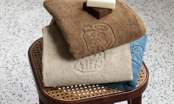 ゲストタオル ダマスクテリー 40×70cm / ウォルナットGeorg Jensen